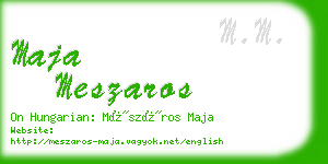 maja meszaros business card